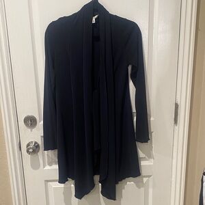 CAbi Elegant Navy Knit Cape top with matching pants sold separately